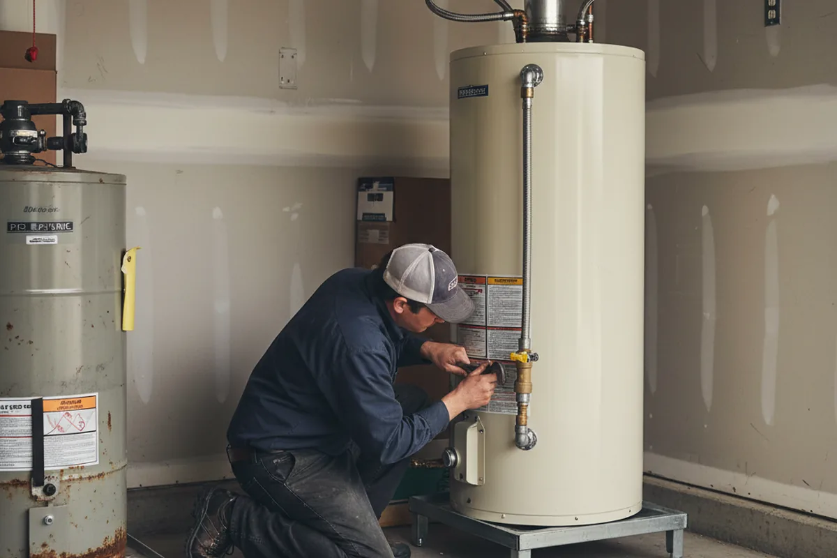 Water heater and shutoff valve replacement in Feeding Hills